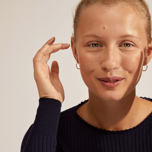 EANNA resirkulerte medium hoops, gullbelagt, Pilgrim