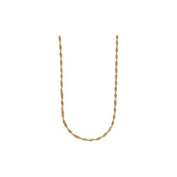 Alex - Twisted Snake Chain halskjede, gull, timi of Sweden