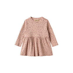 Jersey dress L/S Sessa, 9898 dime rose small flowers, Wheat