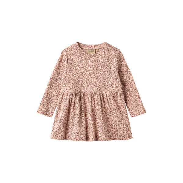 Jersey dress L/S Sessa, 9898 dime rose small flowers, Wheat