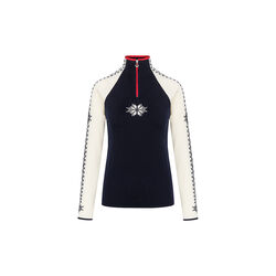 Geilo Fem Sweater, navy offwhite raspberry, Dale of Norway