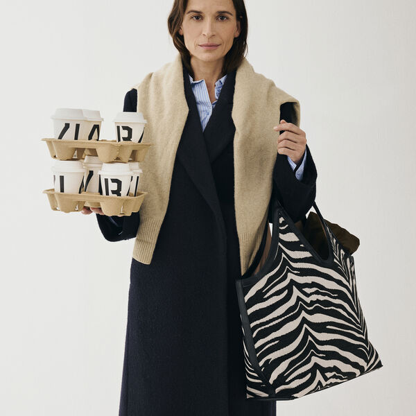 Day Zebra Tote, black, DAY ET