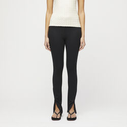 Stretch Zip Leggings, jet black, FWSS