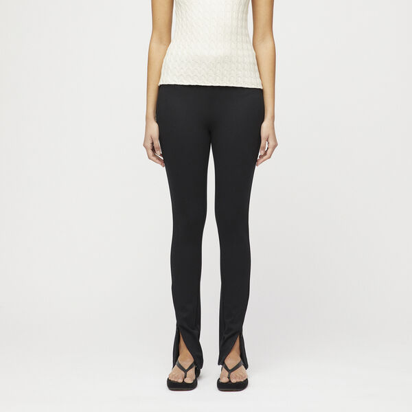 Stretch Zip Leggings, jet black, FWSS