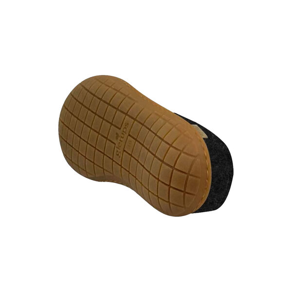 Filtsko med naturgummisåle, charcoal, Glerups