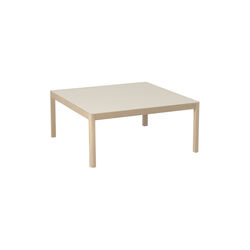 Workshop Coffee Table, warm grey linoleum/oak, Muuto