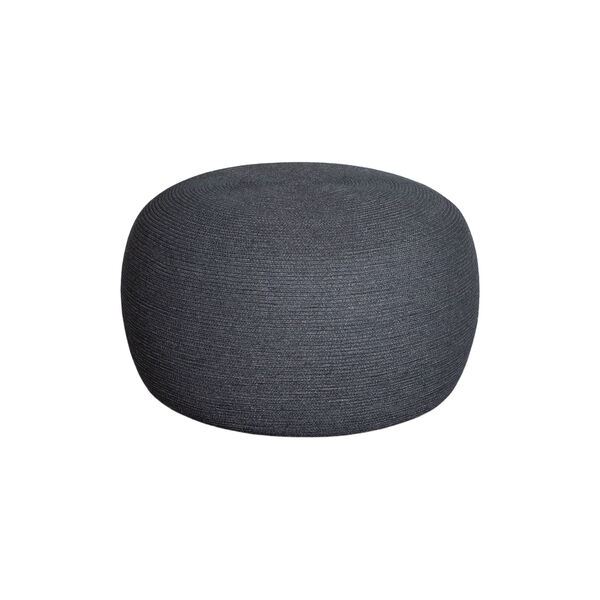 Circle rund fotskammel, dark grey, Cane-line