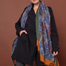 POETRY skjerf , blå/rosa, Bella Ballou