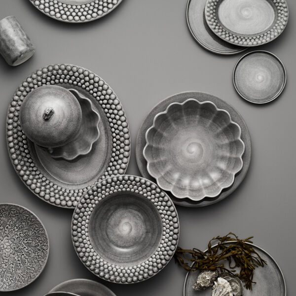 Oyster skål 18x16 cm, grey Oyster skål 18x16 cm, grey, Mateus