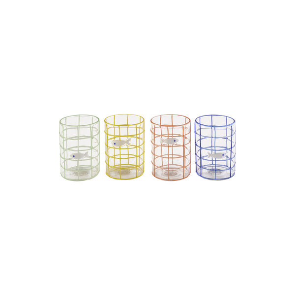 Amalfi glass 4 stk., multi, Jonathan Adler