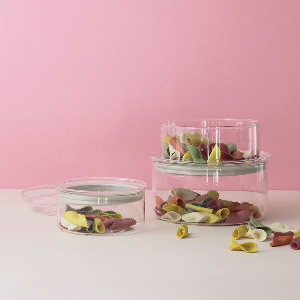 STORE-IT oppbevaringsglass 1,2 L, light grey, RIG-TIG