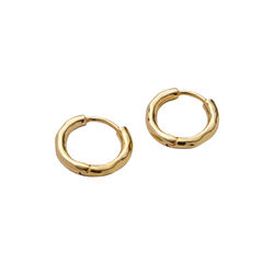 Spirit Huggies Small, gullbelagt, Pernille Corydon Jewellery