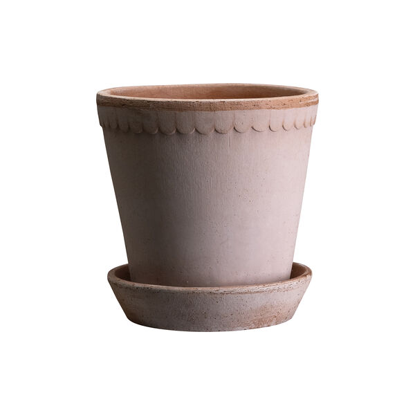 Helena RAW potte med underfat, rosa, Bergs Potter
