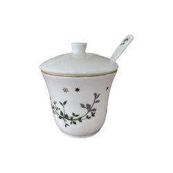 Vinterstjerner sukkerbolle med lokk og skje, Jette Frölich Design