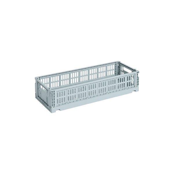 HAY Colour Crate Mini Oblong, dusty blue, HAY