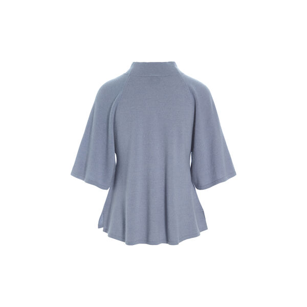 Cloud cashmere High-necked Blouse, steel blue, BITTE KAI RAND