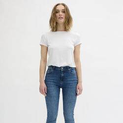 16 THE MODAL TEE, bright white, My Essential Wardrobe