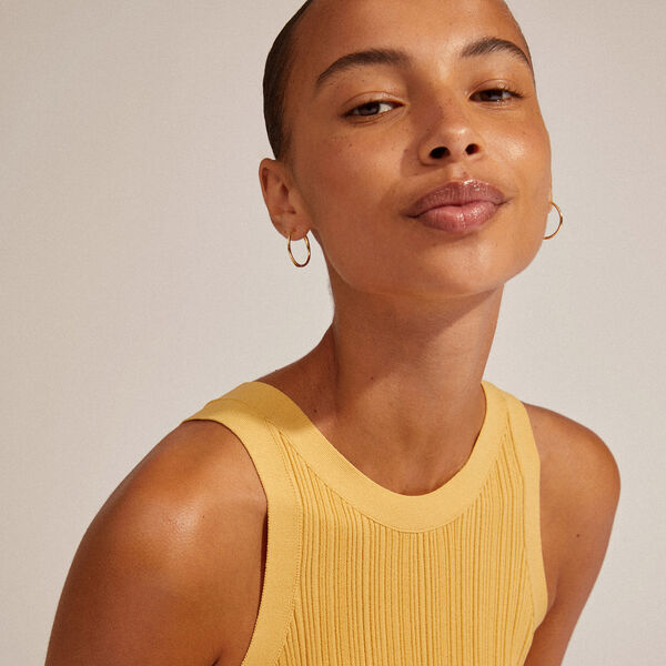 EANNA resirkulerte store hoops, gullbelagt, Pilgrim