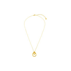 Interlocking Circle Necklace, pale gold, Orelia