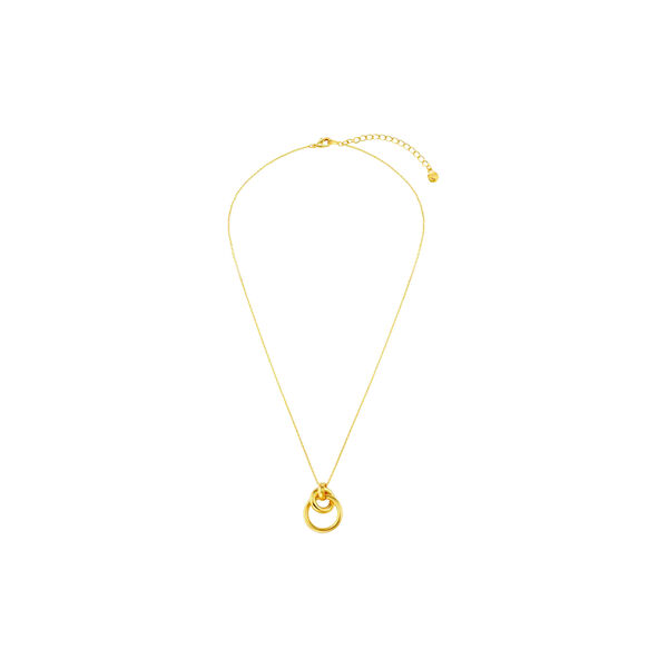 Interlocking Circle Necklace, pale gold, Orelia