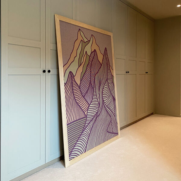 Rosa Fjell Veggteppe, pink, Anneli Bull Design