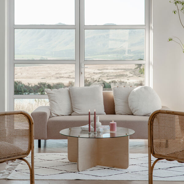 Konisk lysestake, Krom, 2-pk, 3,25x2,32 cm, Uyuni Lighting