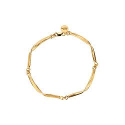 Gr&aelig;s armb&aring;nd, gullbelagt, Flora Danica Jewellery