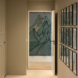 Gr&oslash;nne Fjell Veggteppe, green, Anneli Bull Design