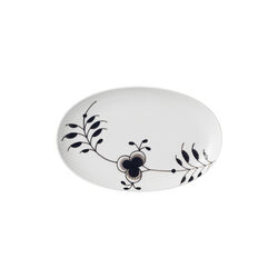 Sort Mega Riflet asiett 23,5 cm, Royal Copenhagen