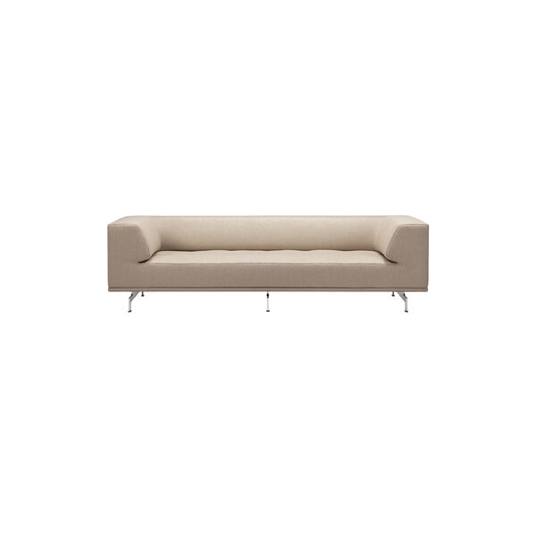 4511 Delphi 3 seter sofa, keiga 242/aluminium, Fredericia Furniture