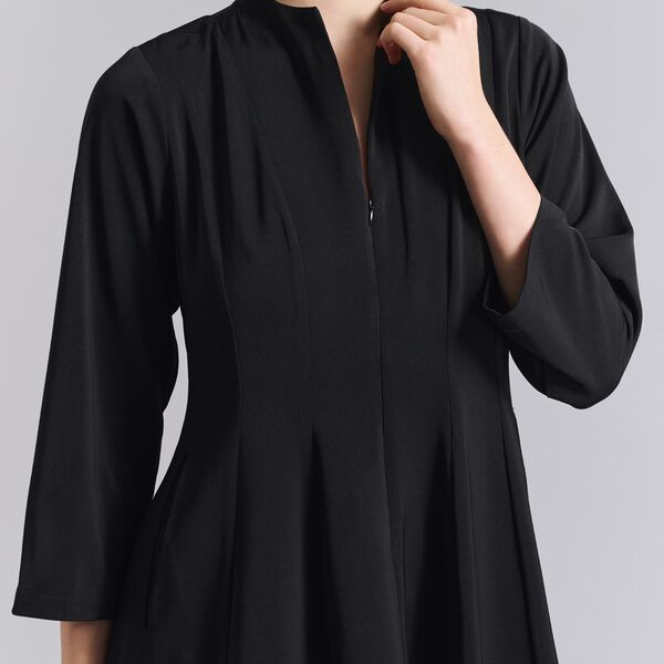 Sakura stretch dress with collar, black, BITTE KAI RAND