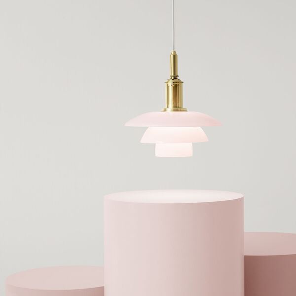 PH 3/3 Pale Rose Taklampe, Louis Poulsen