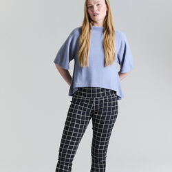 Cloud cashmere High-necked Blouse, steel blue Cloud cashmere High-necked Blouse, steel blue, BITTE KAI RAND