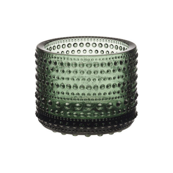 Kastehelmi stearinlysestake, pine green, Iittala