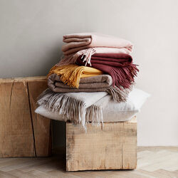 Classic pledd, yellow ocher, ELVANG