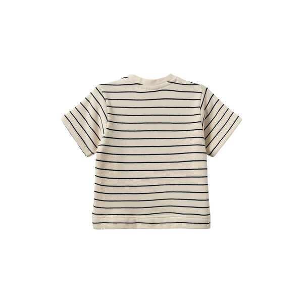 TheisSB T-shirt, antique white w blue, Sofie Schnoor