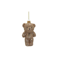 Juleornament bamse, gull, EDG