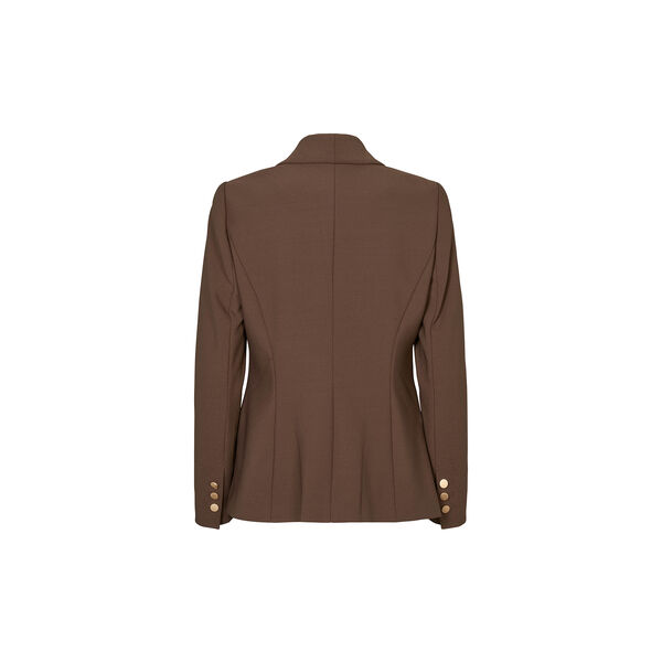 6801RDFComfyEloise blazer, chocolat, RUE de FEMME