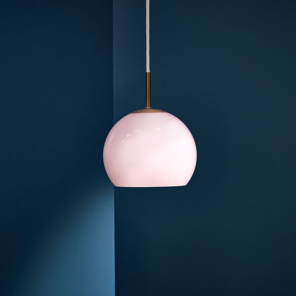 Ball Glass Pendant, light pink, FRANDSEN
