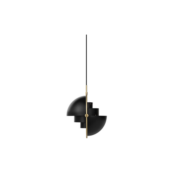 Multi-Lite pendel, charcoal black/messing Multi-Lite pendel, charcoal black/messing, GUBI