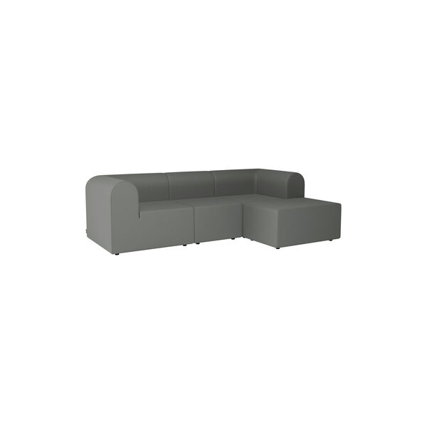 Paradigm 3-seters sofa med puff, Remix 123, Montana Furniture