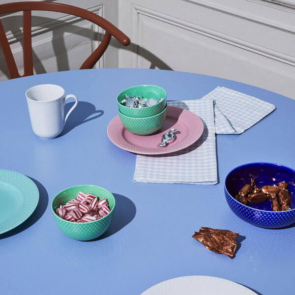 Rhombe Color sk&aring;l, m&oslash;rk bl&aring;, Lyngby Porcel&aelig;n