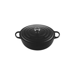 Signature st&oslash;pejern stekegryte &Oslash; 32 cm, matte black, Le Creuset