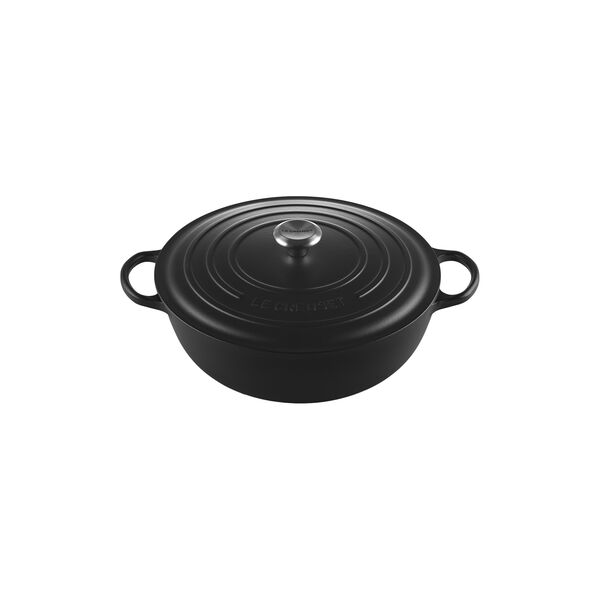 Signature st&oslash;pejern stekegryte &Oslash; 32 cm, matte black, Le Creuset