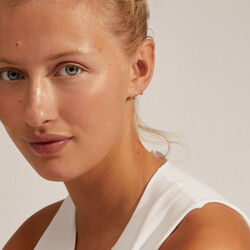 EANNA resirkulerte huggie hoops, sølvbelagt, Pilgrim