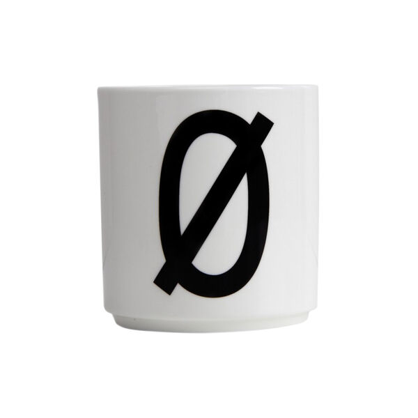 Arne Jacobsen porselenskopp, &Oslash;, Design Letters