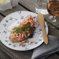 Musselmalt Riflet tallerken Ø 22 cm, Royal Copenhagen