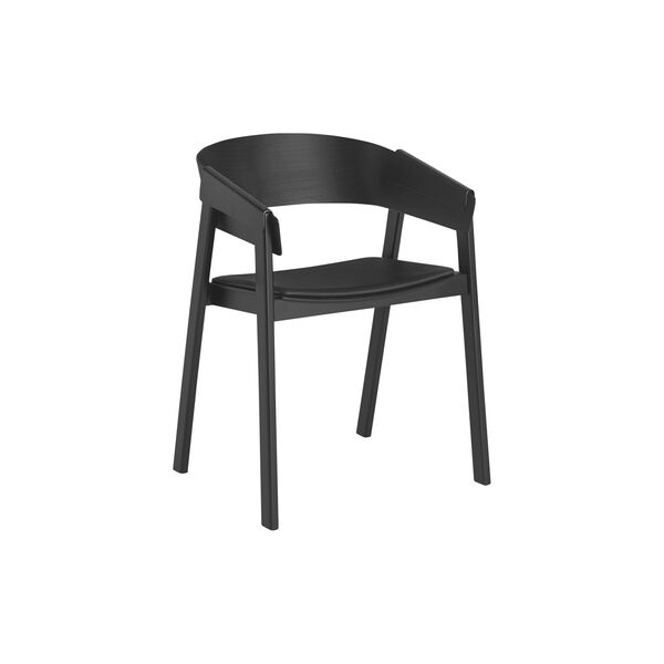 Cover Armchair, refine leather black/black, Muuto