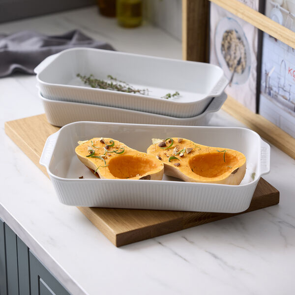 Pliss&eacute; Fat dypt, hvit, Pillivuyt