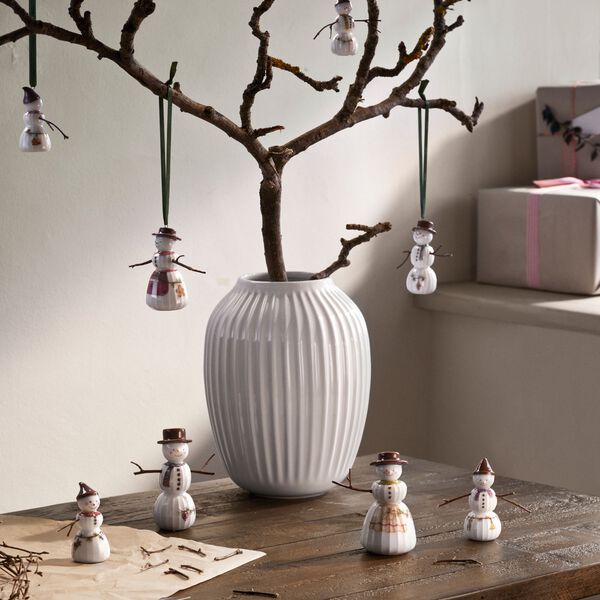 Hammershøi Christmas Snømann hengende, Kähler